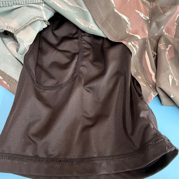 Pudolla Men's Camo Workout Running Gyn Athletic Shorts - Picture 2 of 4